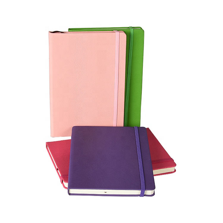 In Stock Pu Leather Notebook In A5 Size With Colorful Cover For Business