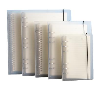 Thick PP Hardcover Loose-Leaf A5 A6 B5 Binder Portfolio Notebook with 6 9 20 26 Rings/Holes