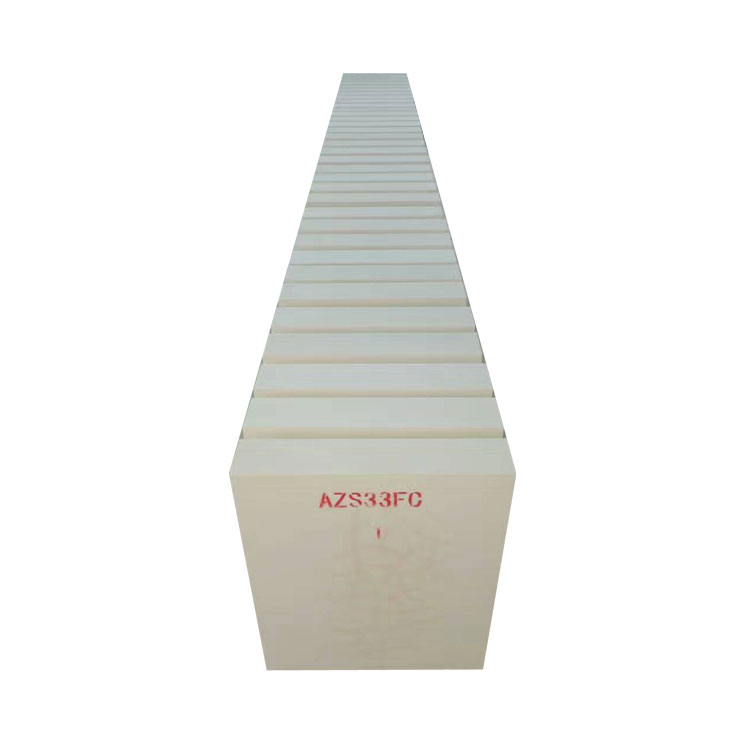 AZS 33# 36# 41# WS BRICK sintered azs brick standard size for furnaces for glass furnace
