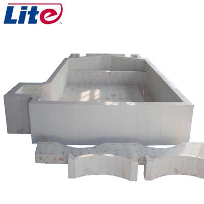Glass Factory Used Fireproof Block Refractory Fused Cast AZS Block for glass furnace