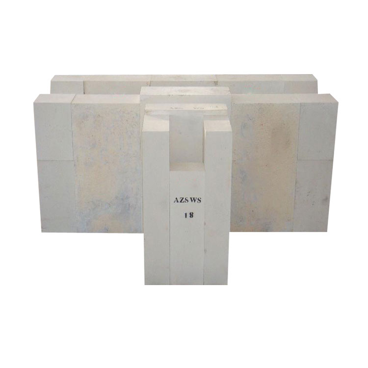 AZS arch crown refractory block/brick widely used inglass melting furnace