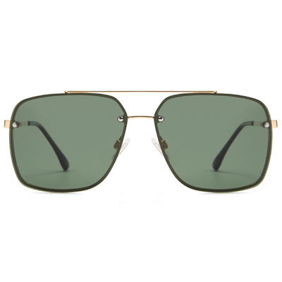 EUGENIA Men 2020 Polarized Custom Logo Printed Lenses Square Sunglasses