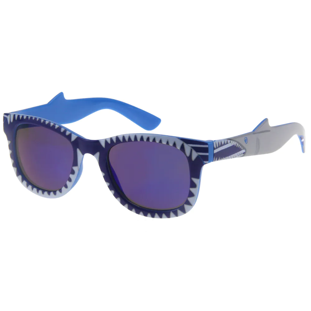 EUGENIA 2021uv protection custom logo shark tooth multi shape gafas de sol para kids sunglasses for boys image