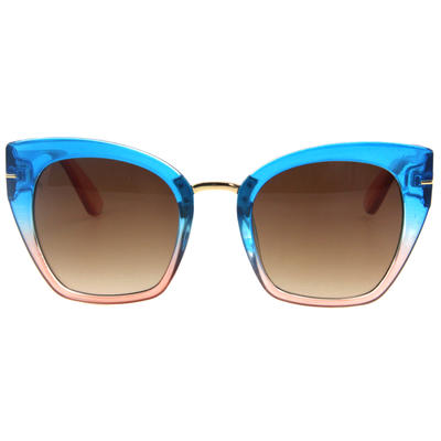 EUGENIA 2020 Custom High Quality Women Cat Eye Transparent Sunglasses