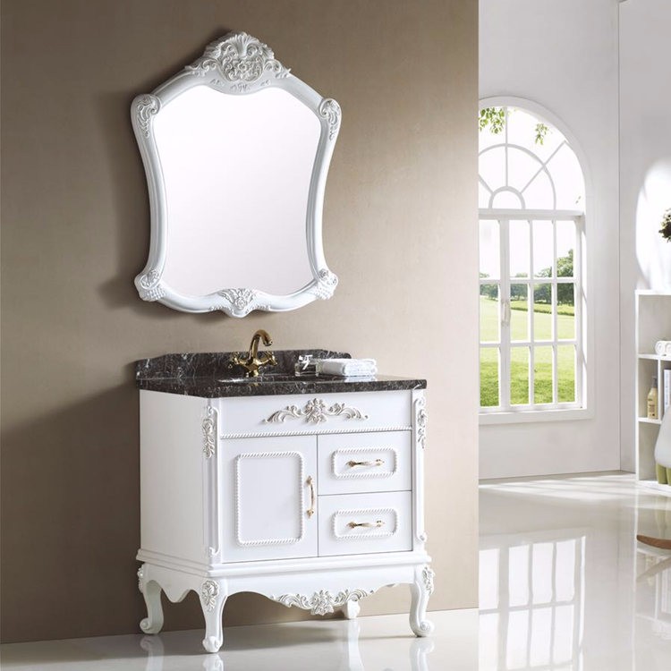 Chinese hot sale classic furniture pvc bathroom cabinet with mirror