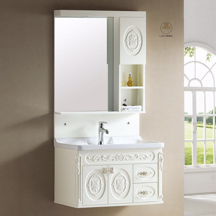 Luxurious bathroom vanity wash basin with cabin