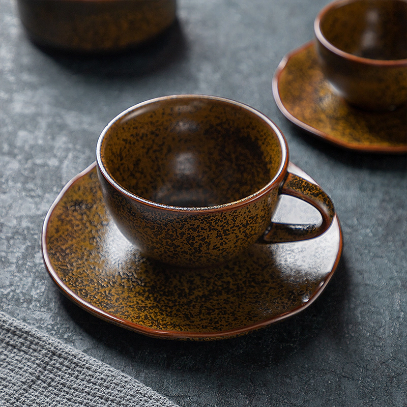 Beautiful Fashion Coffee Cup Set,Luxury Cup With Coffee Saucer, Ceramic CupLogo Custom
