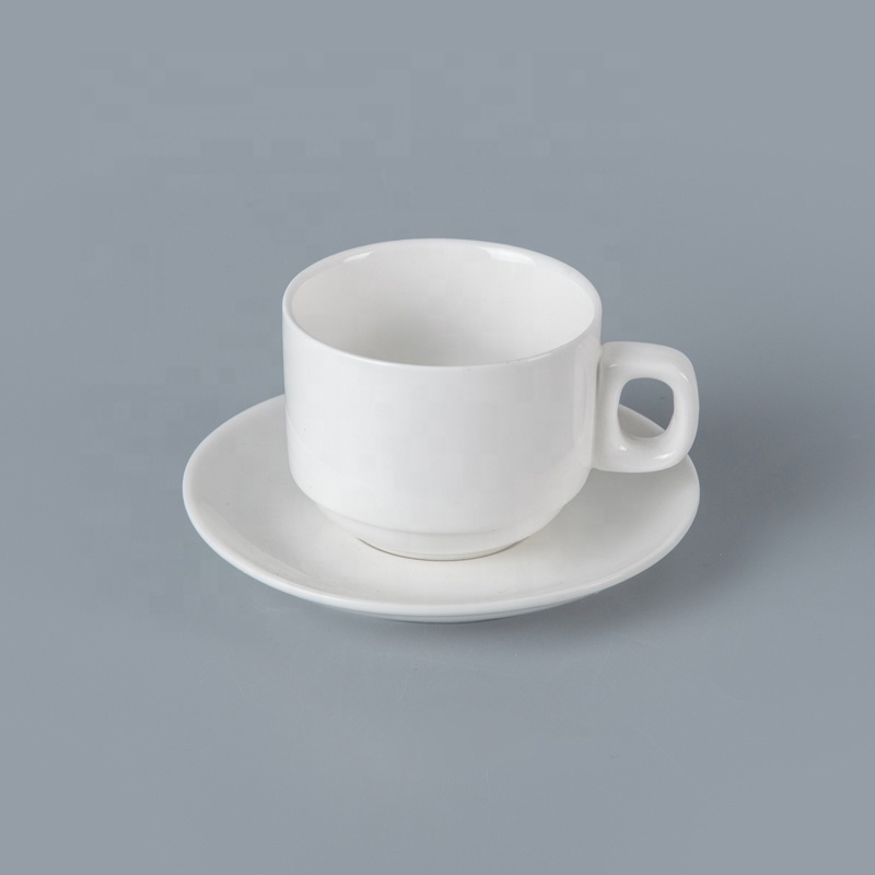 Single Design Ceramic Crockery Hotel Ware Coffee Cup And Saucer, Coffee Cup With Plate&