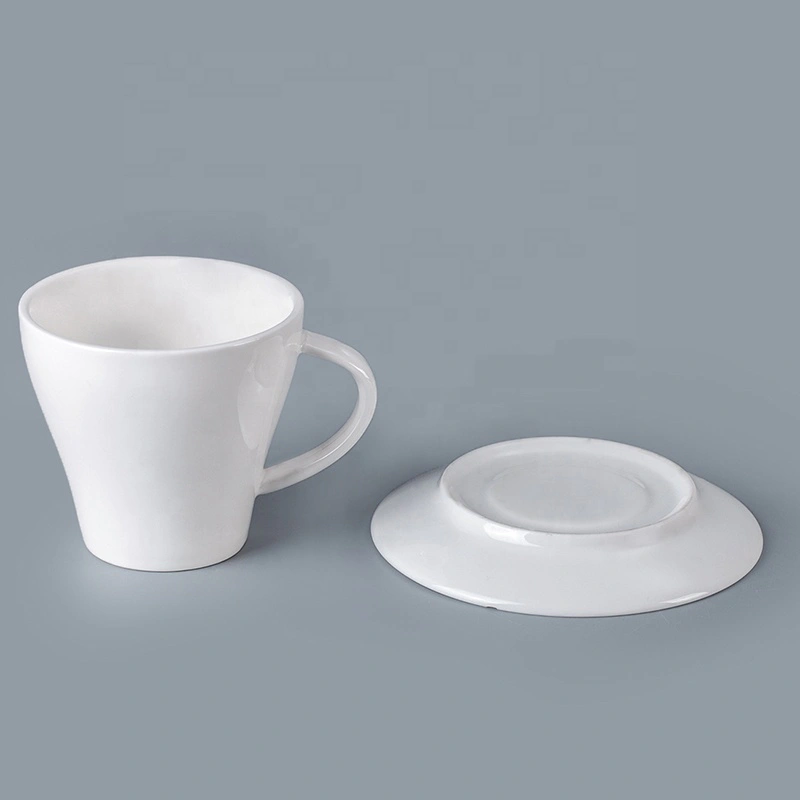 Hot Selling Chinaware 230ml Elegant Ceramic Tea Cup With Saucer, Ceramic Cup Factory Tea Cup And Saucer For Hotel&
