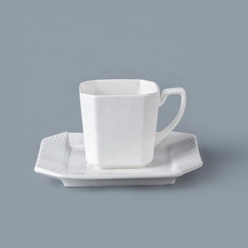 Special Design Crockery 100ml Porcelain Coffee Cup With Saucer, Dining Ware Bone China Tea Cup And Saucer For Hotel^