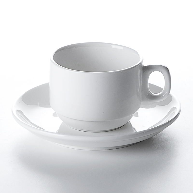 High Temperature Porcelain Dinnerware Coffee Cup With Saucer, Hosen Tea Cup Sets, SimpleCups And SaucerCeramics
