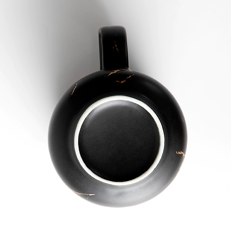 400ml 450ml Restaurant Hotel Cafe Use Black Gold Ceramic Coffee Mug, Ceramic Coffee Mug Manufacturer
