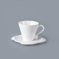 Wholesale Chinese Restaurant Dinnerware Coffee Cup With Saucer, Restaurant Quality Tableware Tea Cup And Saucer For Hotel&