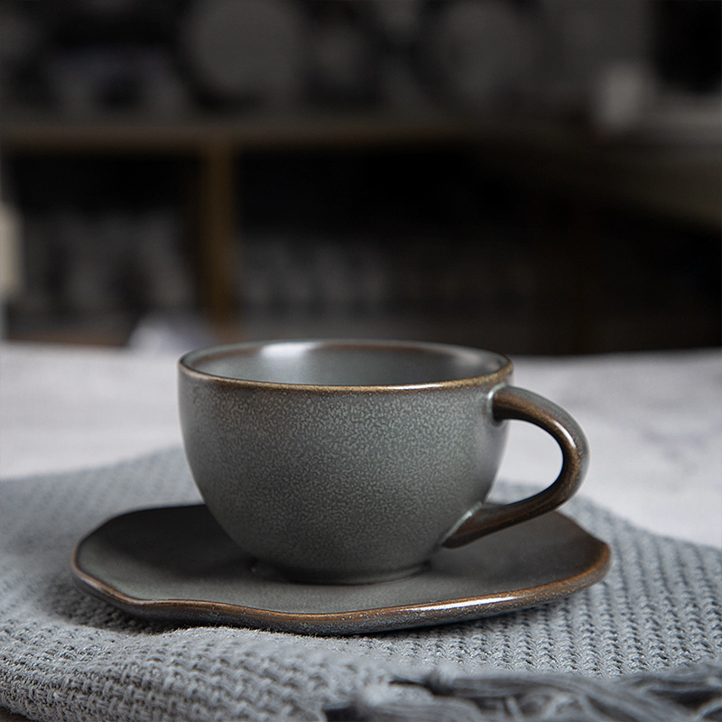 Porcelain Coffee Cup And Saucer,Rustic Ceramic Cappuccino Coffee Cup,Ceramic Coffee Cup For Wholesale*
