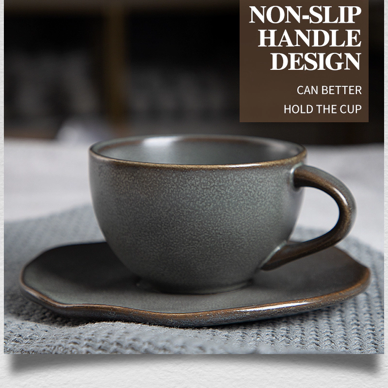 Rustic Two Eight Cup And Saucers, 2020 New ProductCoffee Cups And Saucers, High Temperature Cup