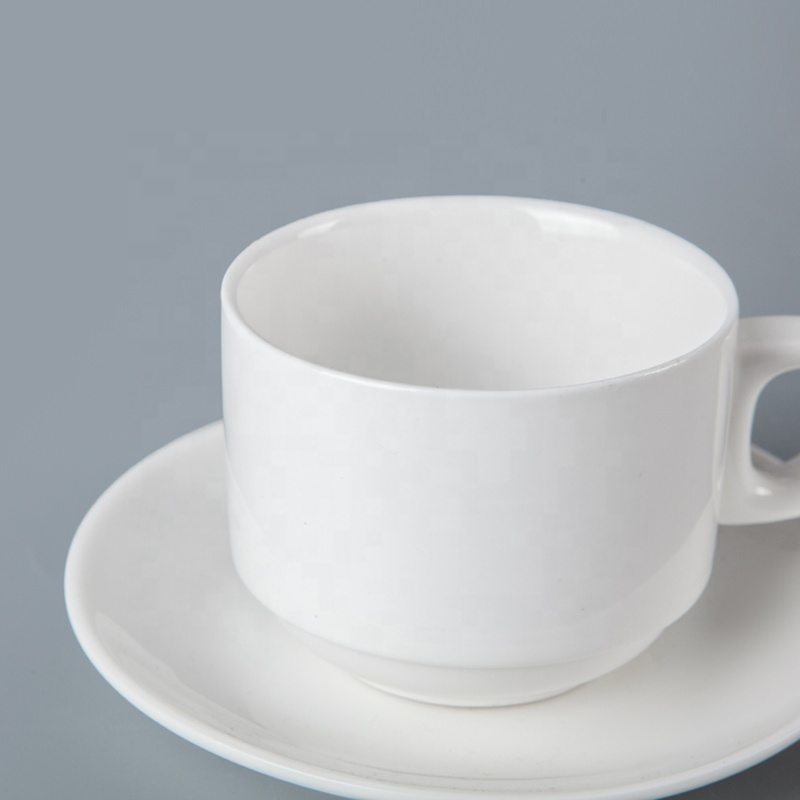 Single Design Ceramic Crockery Hotel Ware Coffee Cup And Saucer, Coffee Cup With Plate&