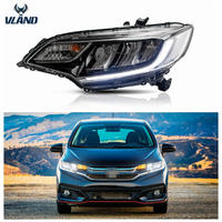 VLAND manufacturer for car accessory for Jazz/Fit RS LED headlight 2014-UP Classic head light with led high and low beam lights