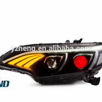 China Vland factory fit for car JAZZ Headlamp with devil eyes for 2015 2016 2017 2018 for Jazz HEADLIGHT wholesale price