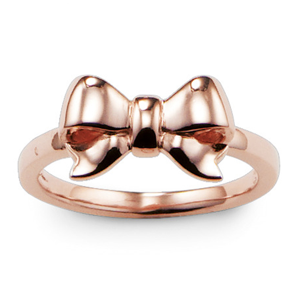 Reasonable Priced Rose Gold Bowknot Statement Ring Jewelry Supplier