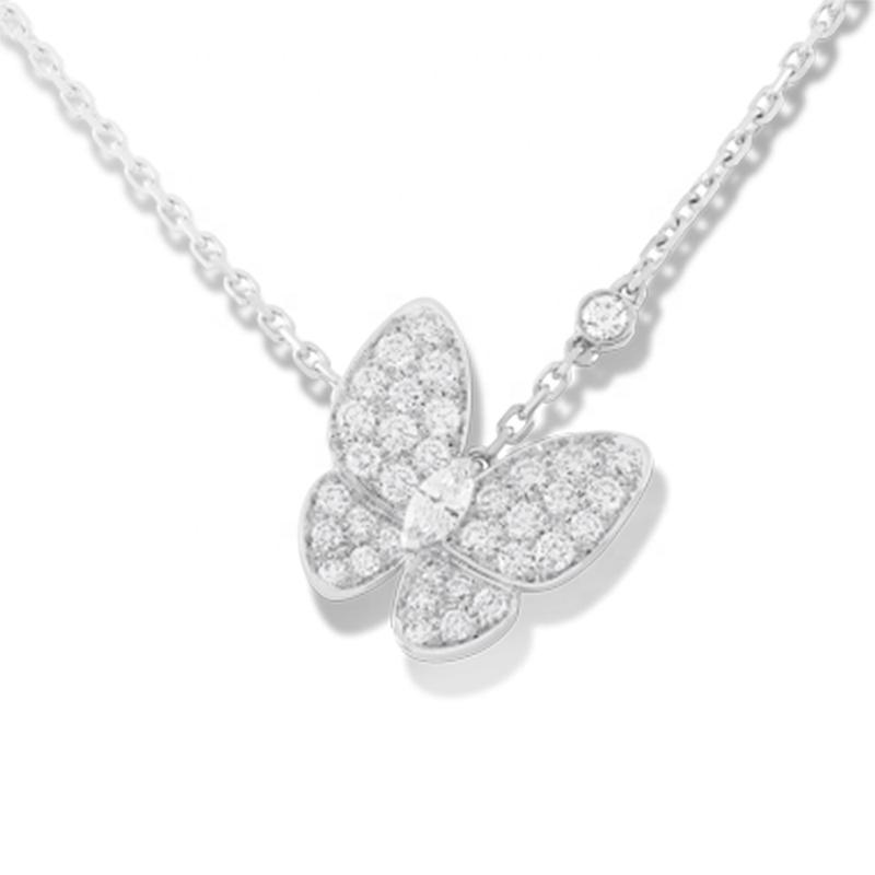 product-BEYALY-Charming Butterfly Hollow Design Silver Gold Necklace Chain-img-2