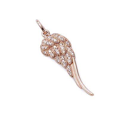 Rose Gold Plated Feather Design Silver 3 Best Friends Necklaces