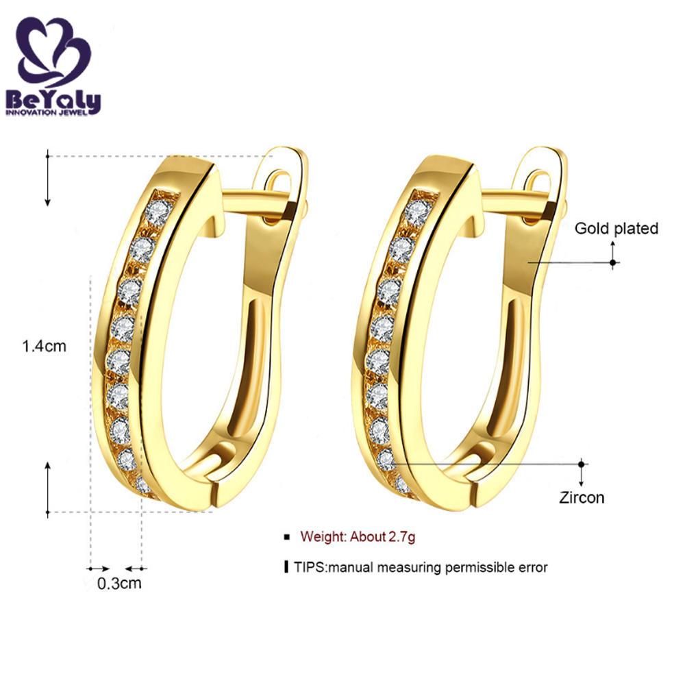 product-High end gold plated silver hoop earrings women-BEYALY-img-3