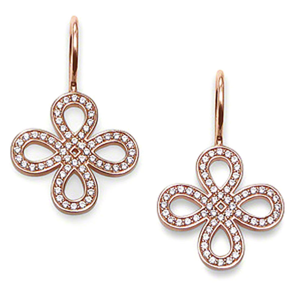 Chic cross shape silver gold jhumka earrings design with price