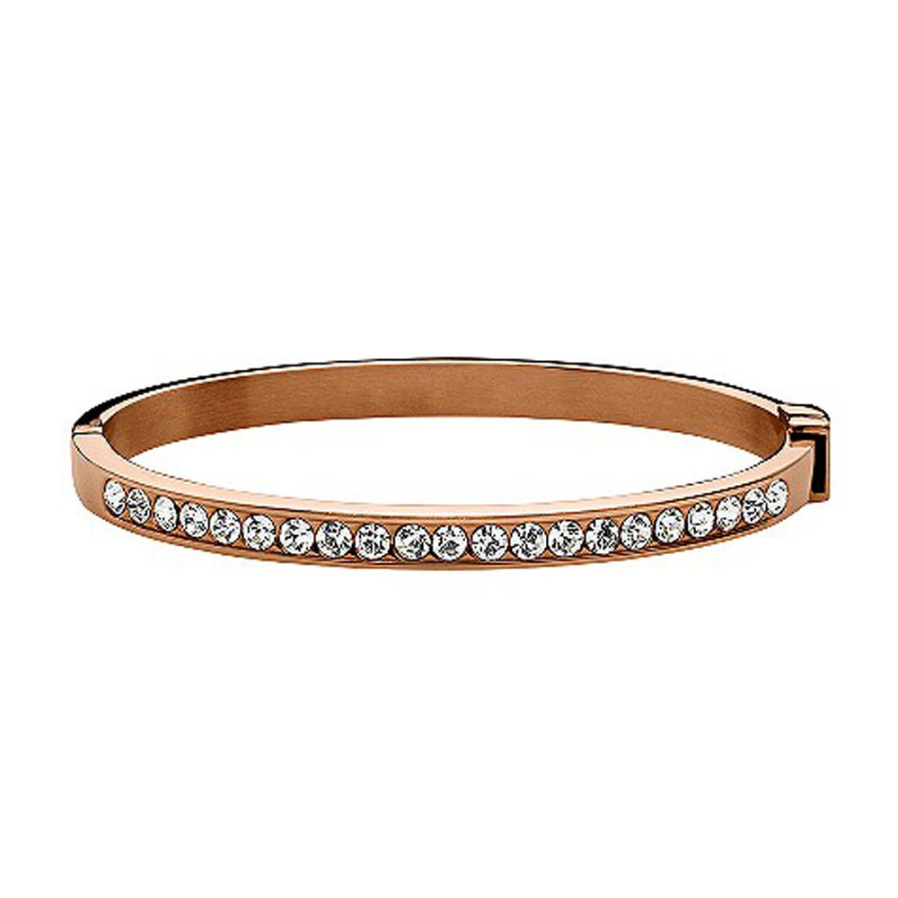 Rose gold shiny 925 silver cz bracelet in bracelets & bangles