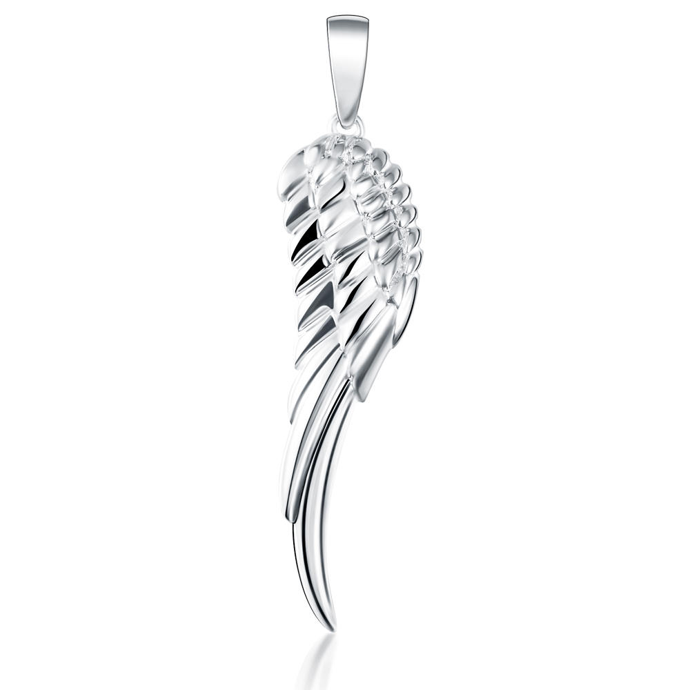 product-Delicate wing shape design white gold necklace price in malaysia-BEYALY-img-3
