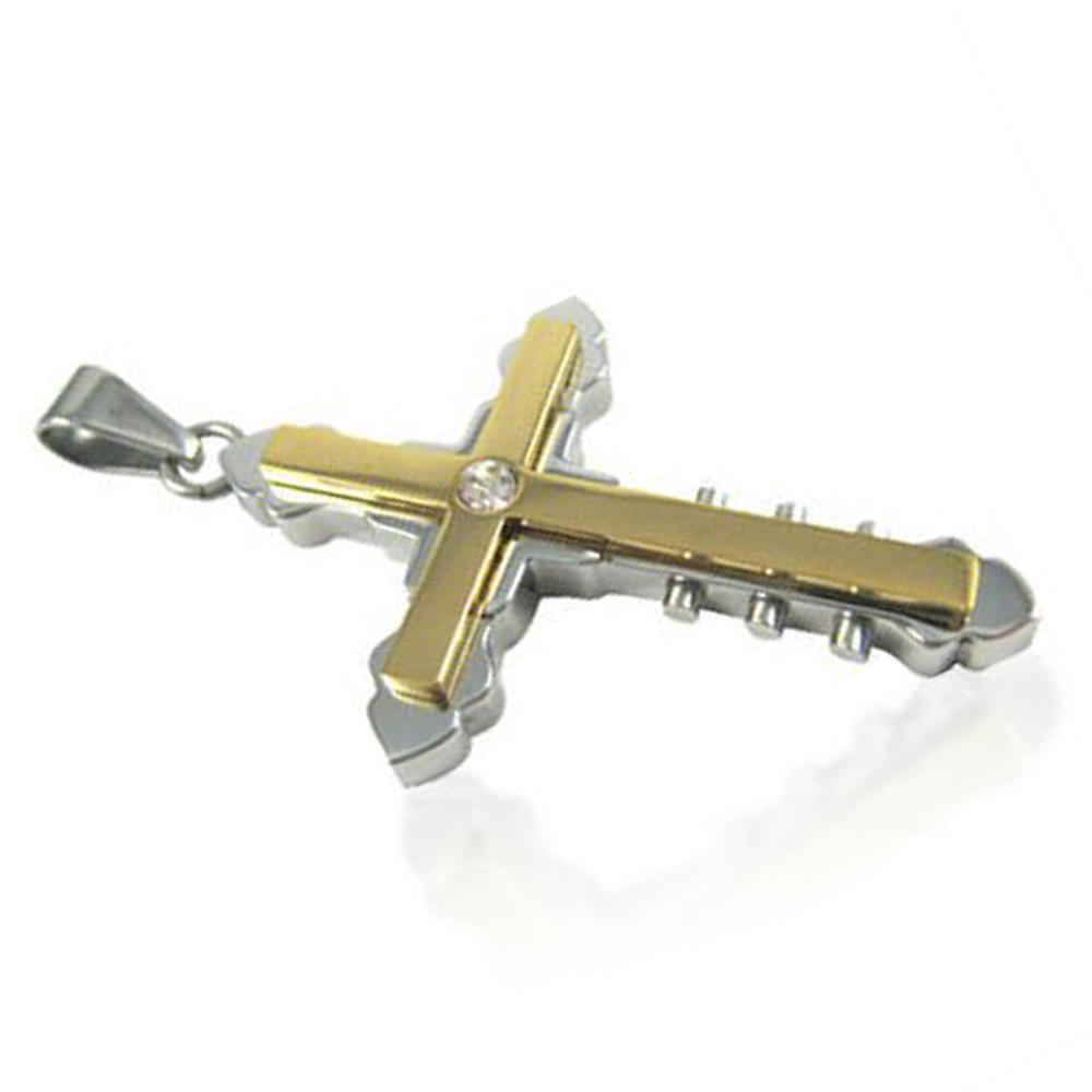 product-BEYALY-Dignified simple design wholesale uk mens gold cross pendants-img-2