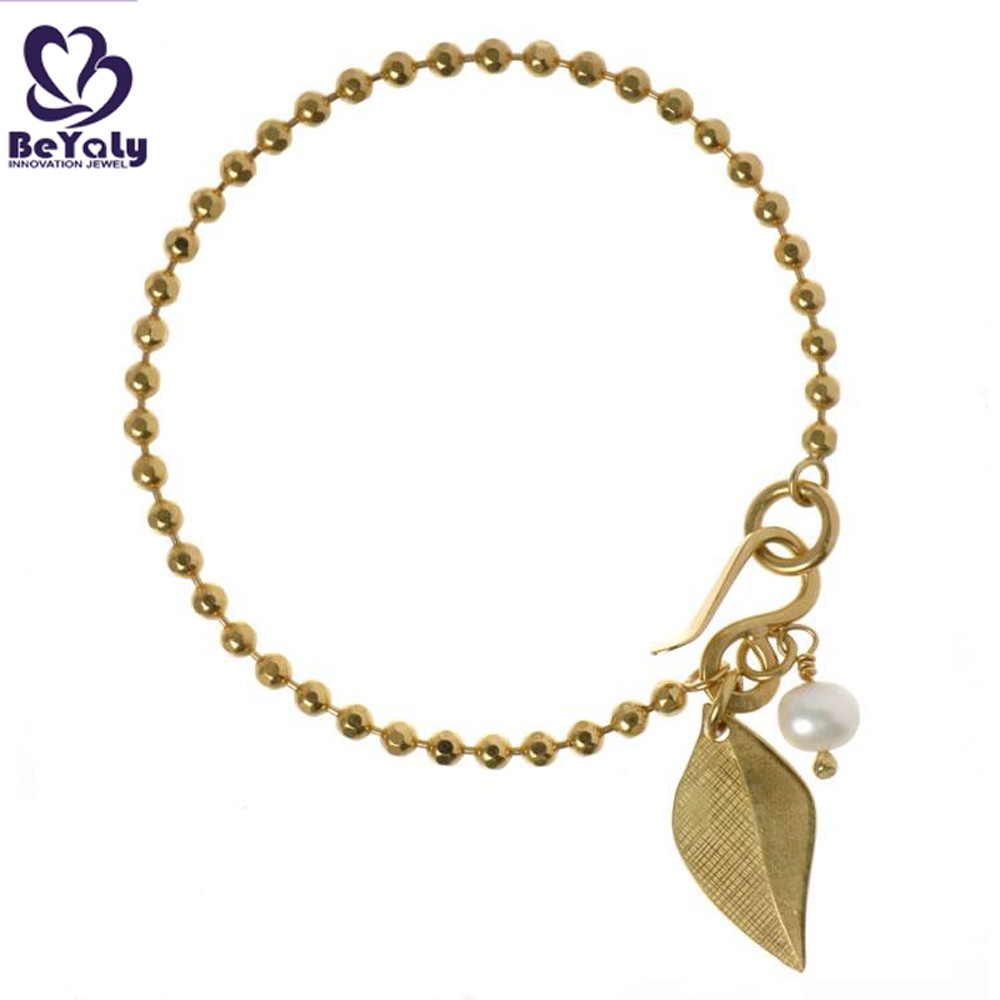 Beauty graceful leaf drop 24k gold bangles dubai jewelry