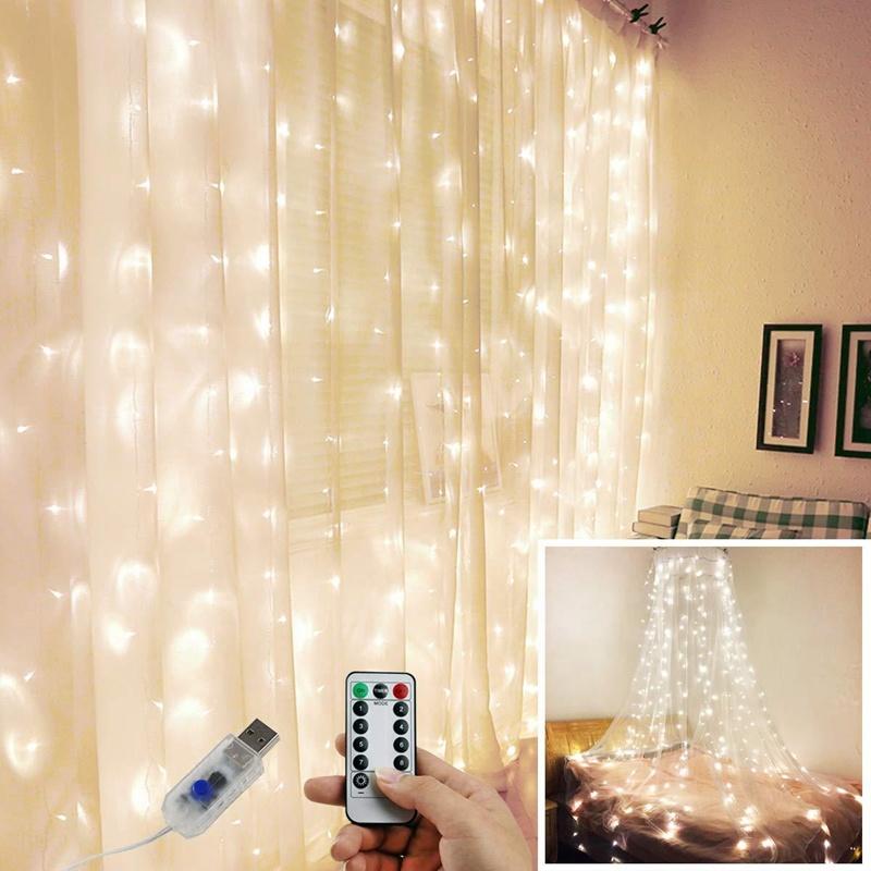 Ramadan Decorations USB Interface 300 LED Decoration 8 Modes & Waterproof IP42 For Christmas Wedding Party Bedroom Decor