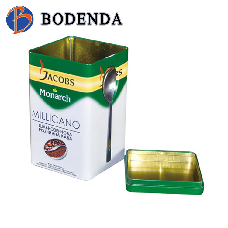 Food Grade rectangular Tin Container Box Metal for Tea / Empty Tea Tin /Coffee Tin Box