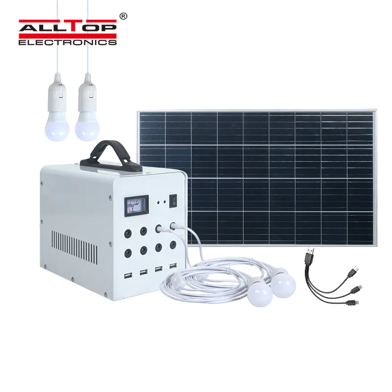 ALLTOP High brightness bulb solar rechargeable outdoor home solar energy system