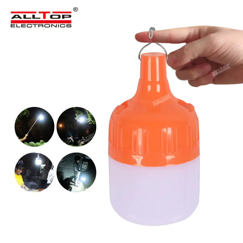 ALLTOP Manufacturers direct sale outdoor long lighting led rechargeable bulbs camping solar emergency lamp