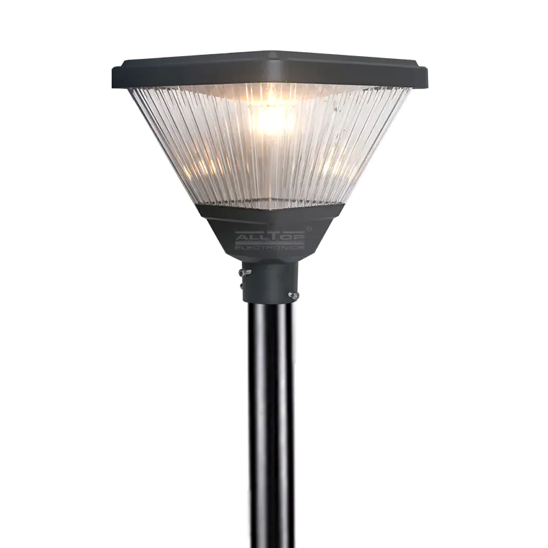 ALLTOP High Performance Outdoor Ip65 Pole Area Lighting Stand Alone Pack Garden 20w Solar Powered Led Post Top Light