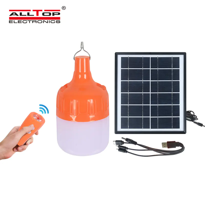 ALLTOP Manufacturers direct sale outdoor long lighting led rechargeable bulbs camping solar emergency lamp