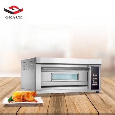 Grace 2200W Commercial Professional Tabletop Quick Bakery Equipment Bread ToasterGas Electric Single Deck Pizza Oven
