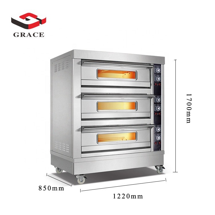 380v 50hz Electric 3 Layer Commercial Chicken Oven Cake Bread Baking Bakery Oven