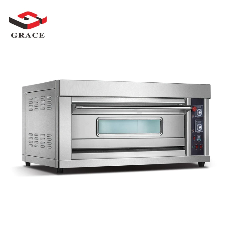 High Temperature Convection Rotating Pizza Maker Electronic Gas Oven For Restaurant Bakery