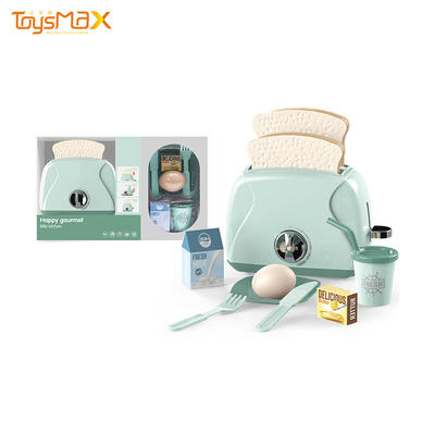 Children pretend play toys cute bread maker toy manual rotation toaster toy