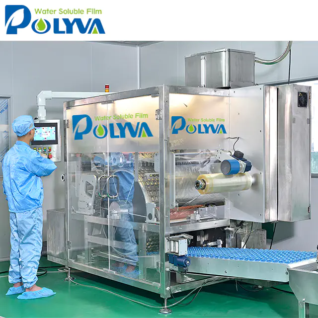 Машина для наполнения и укупоривания моющих средств Polyva для водорастворимых капсул для жидкостей или порошков