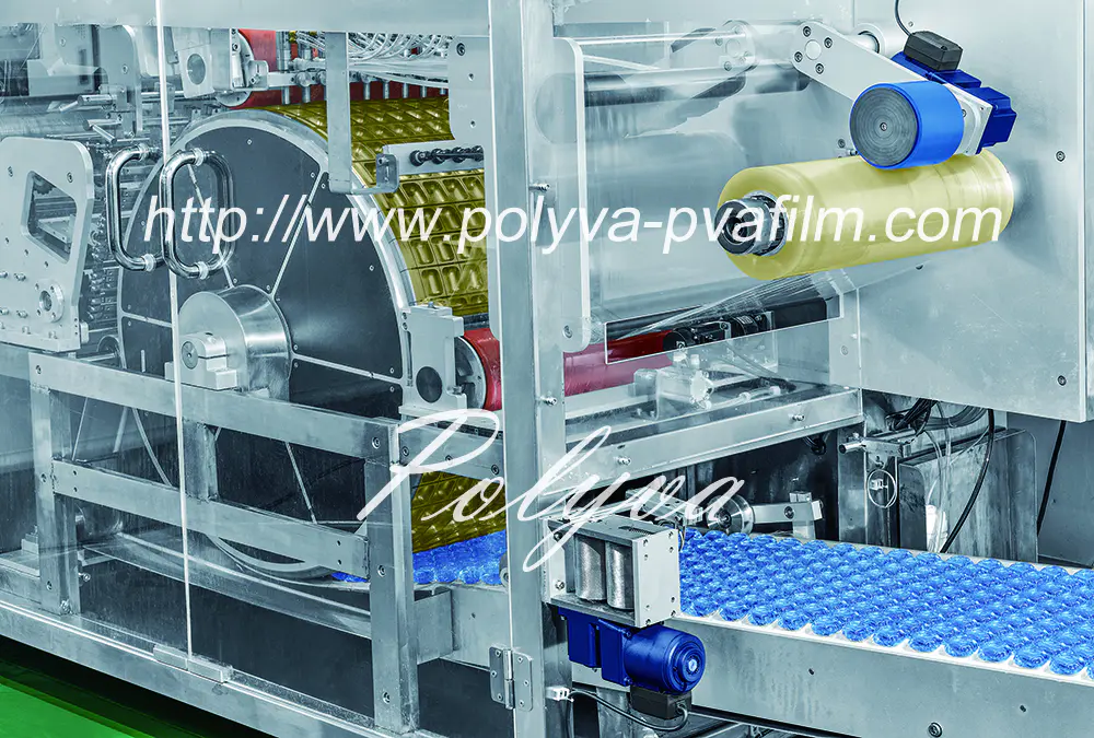 New high speed pva film laundry detergent pods packing machine
