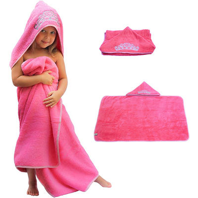 100% cotton baby hooded towelembroidered to be a princess