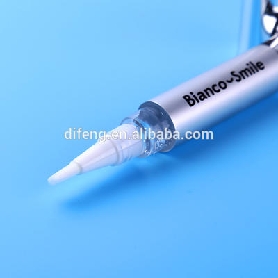 China dental white 4.5ml, 4g silver tooth whitening gel pen CP, HP and non-peroxide