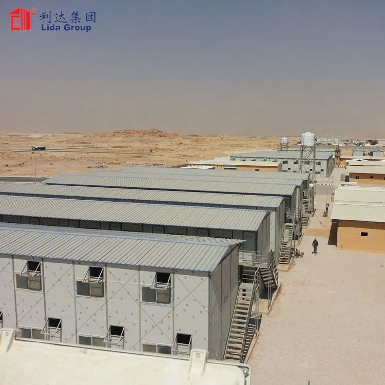 Prefabricated house price in algeria, labour house, steel structure accommodation