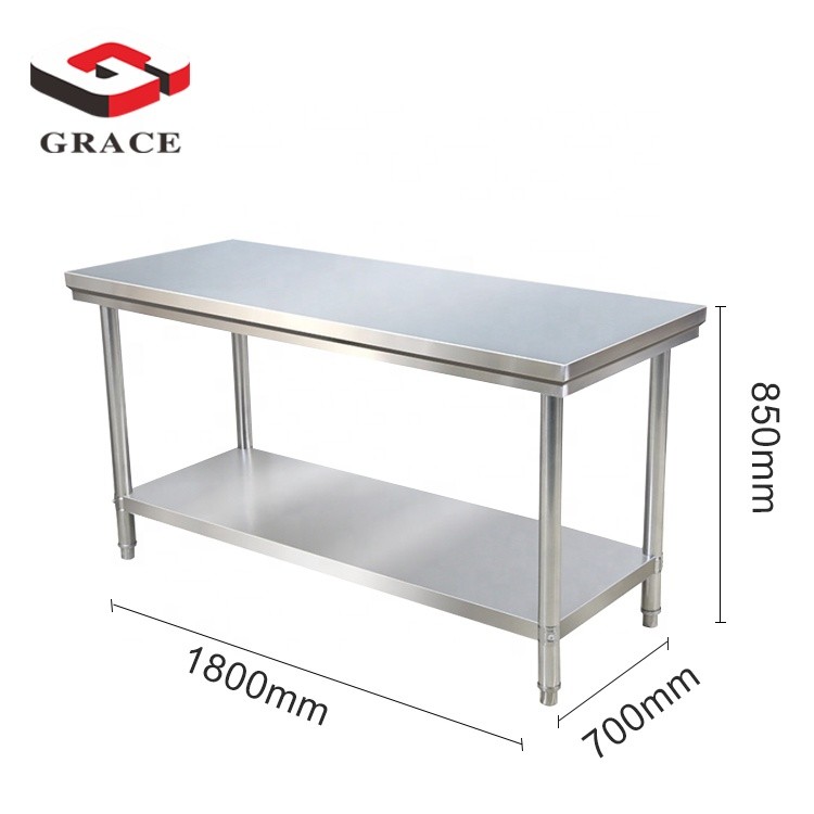Factory price hotel restaurant commercial kitchen stainless steel work table