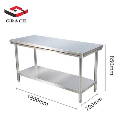 Factory price hotel restaurant commercial kitchen stainless steel work table