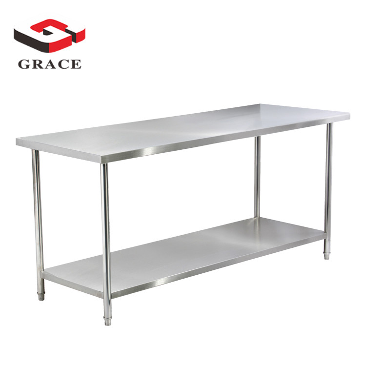 1.8MKitchen Work Table Scratch Resistent and Antirust Metal Stainless Steel Work Table