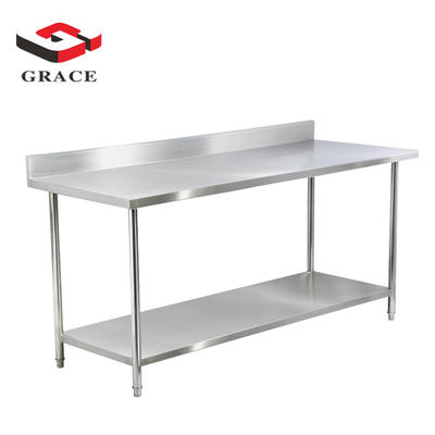 Factory Premium Durable Restaurant Kitchen Equipment Supplier Stainless Steel Working Table